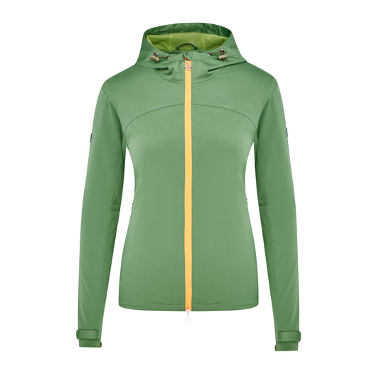 Swing Out Sister Wind Resistant Jacket with Hood in Sage