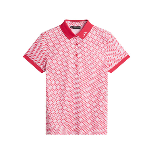 J.Lindeberg Ladies Short Sleeve Tour Tech Polo with Bridge Print