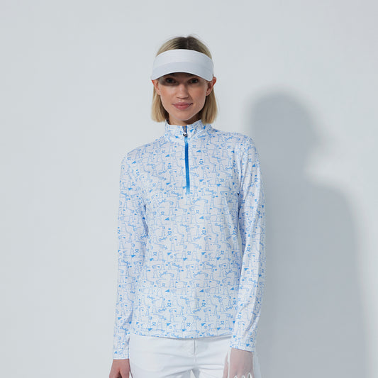 Daily Sports Ladies Long Sleeve Top in Golf Swing Print 