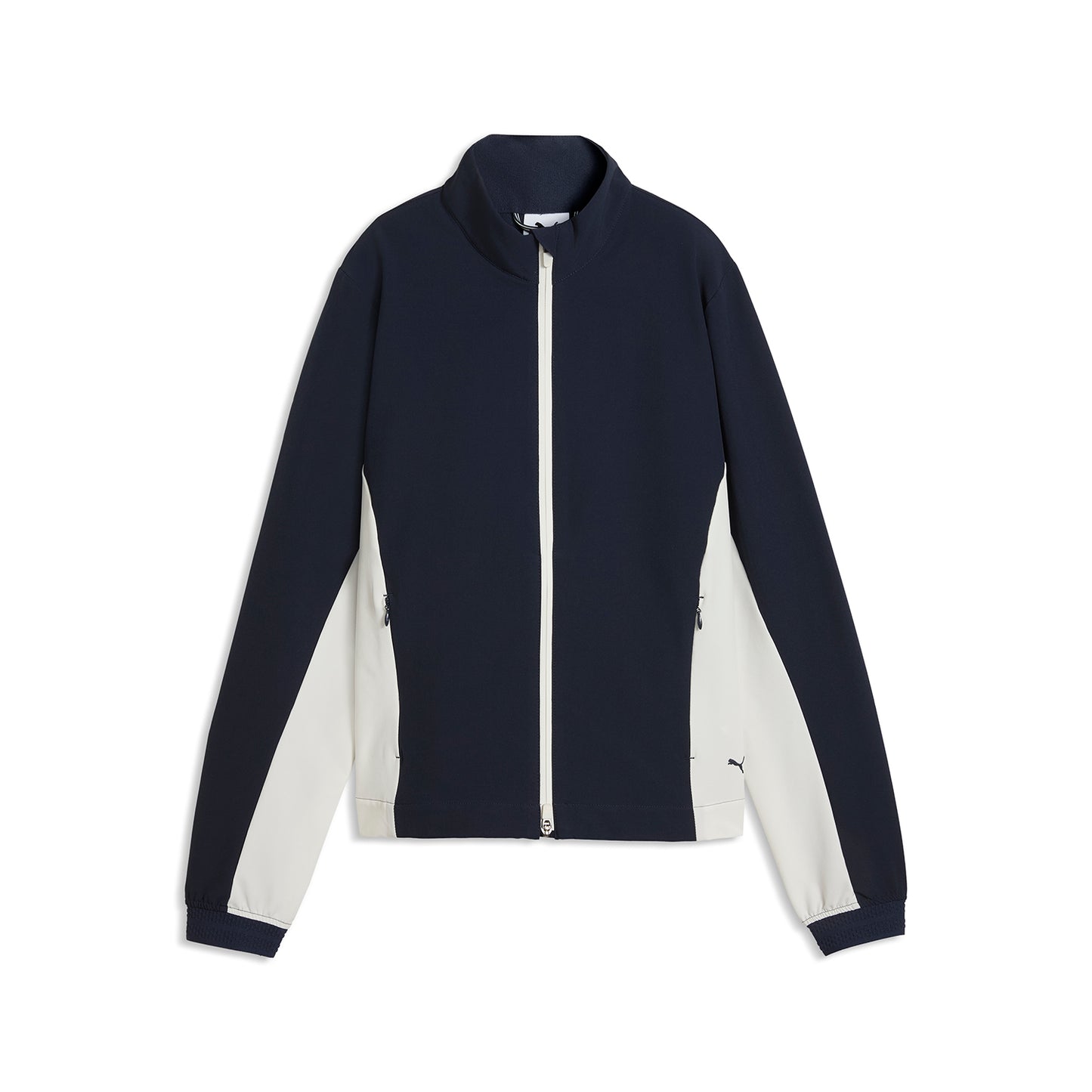 Puma Ladies Navy Softshell Jacket For Windproof Comfort with a Sporty Chic Edge
