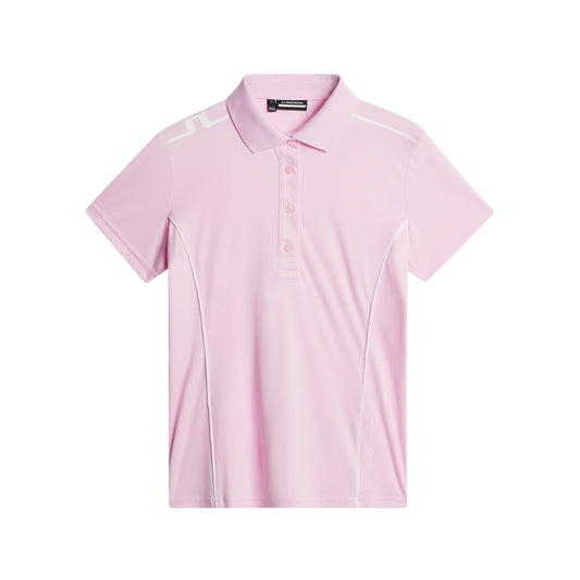 J.Lindeberg Ladies Short Sleeve Polo with White Piping