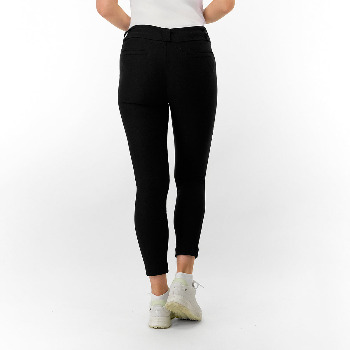 Pure Golf Ladies Pull-On Trouser in Black - Move Freely, Look Polished