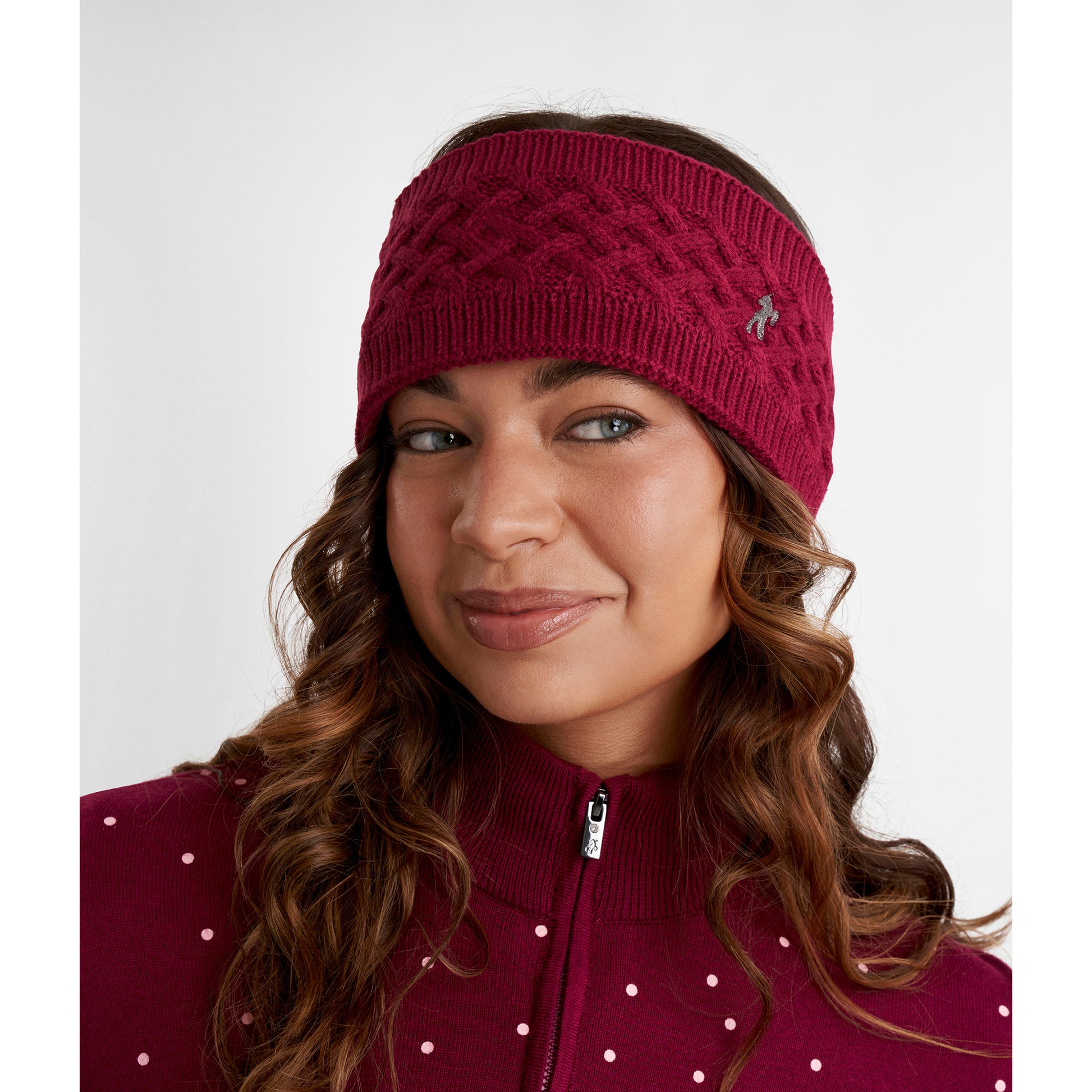 Green Lamb Ladies Fleece Lined Knitted Headband