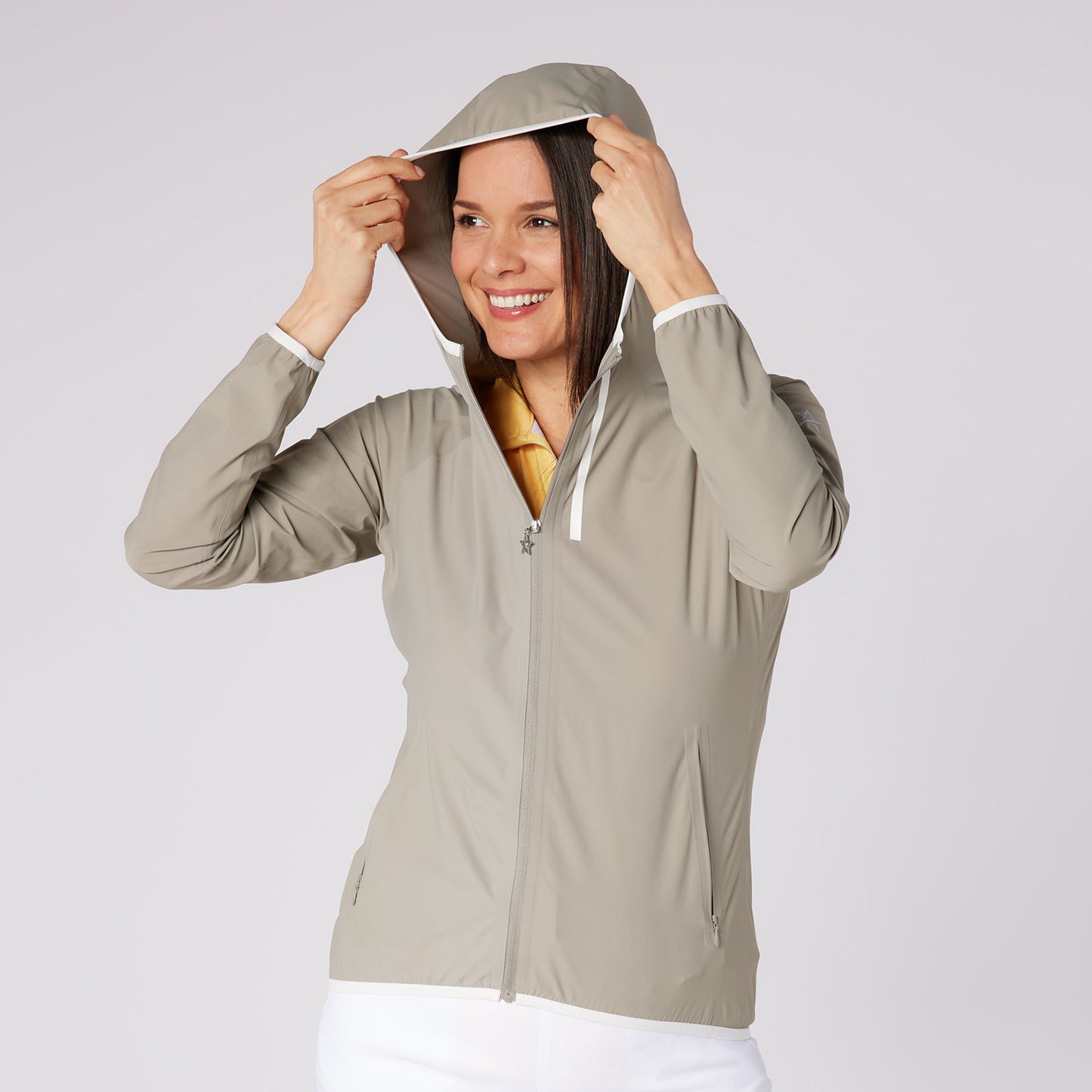 Swing Out Sister Ultra Lightweight Packable Jacket with Hood Perfect for Spring Showers