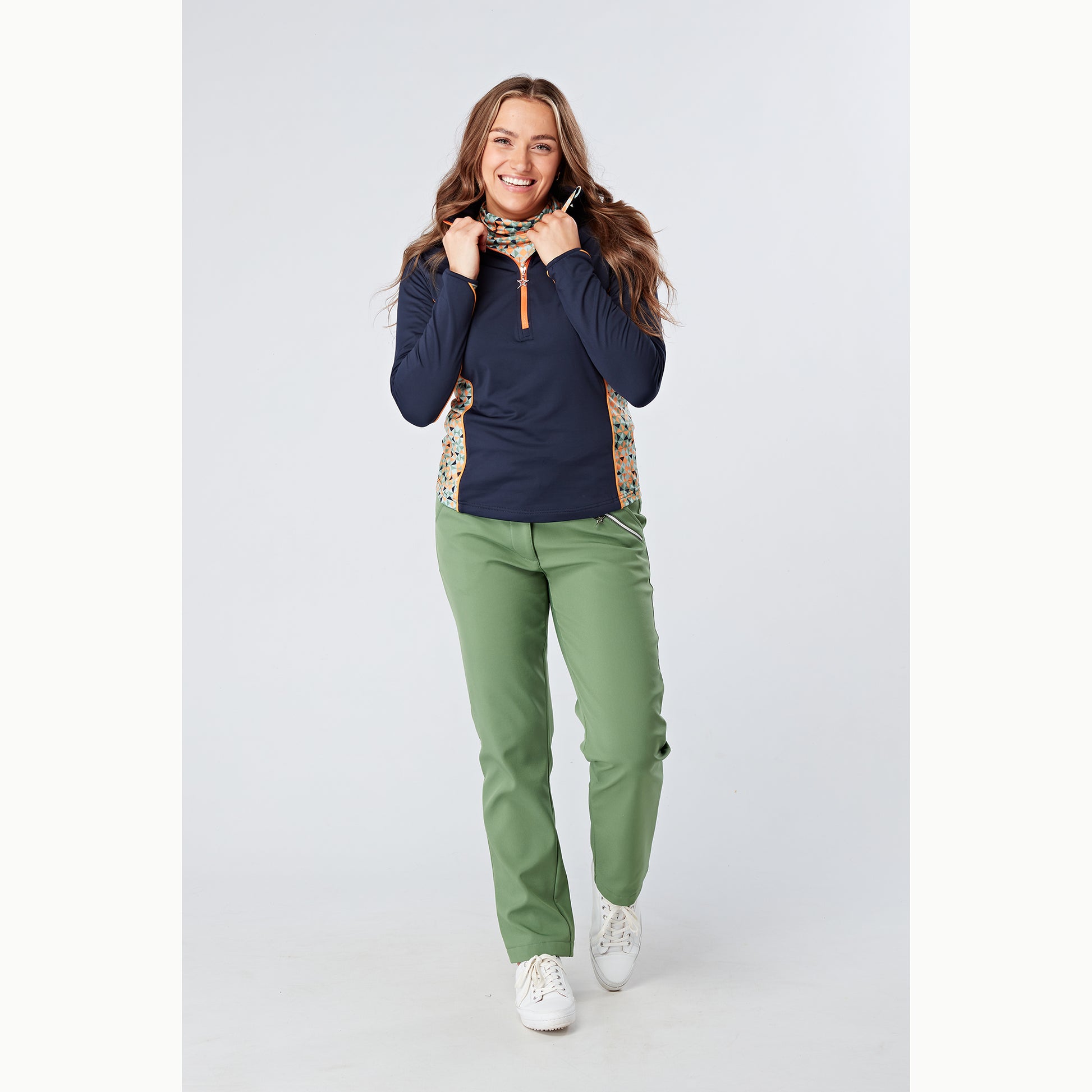 Swing Out Sister Ladies Windstopper Water Resistant Thermal Trousers in Sage