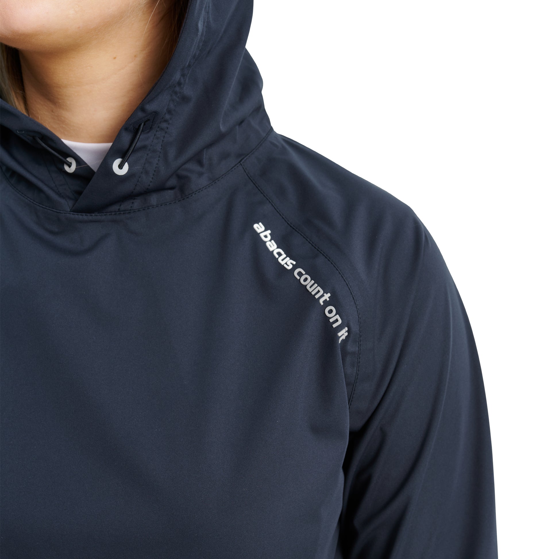 Abacus Ladies Navy Bounce Waterproof Hoodie