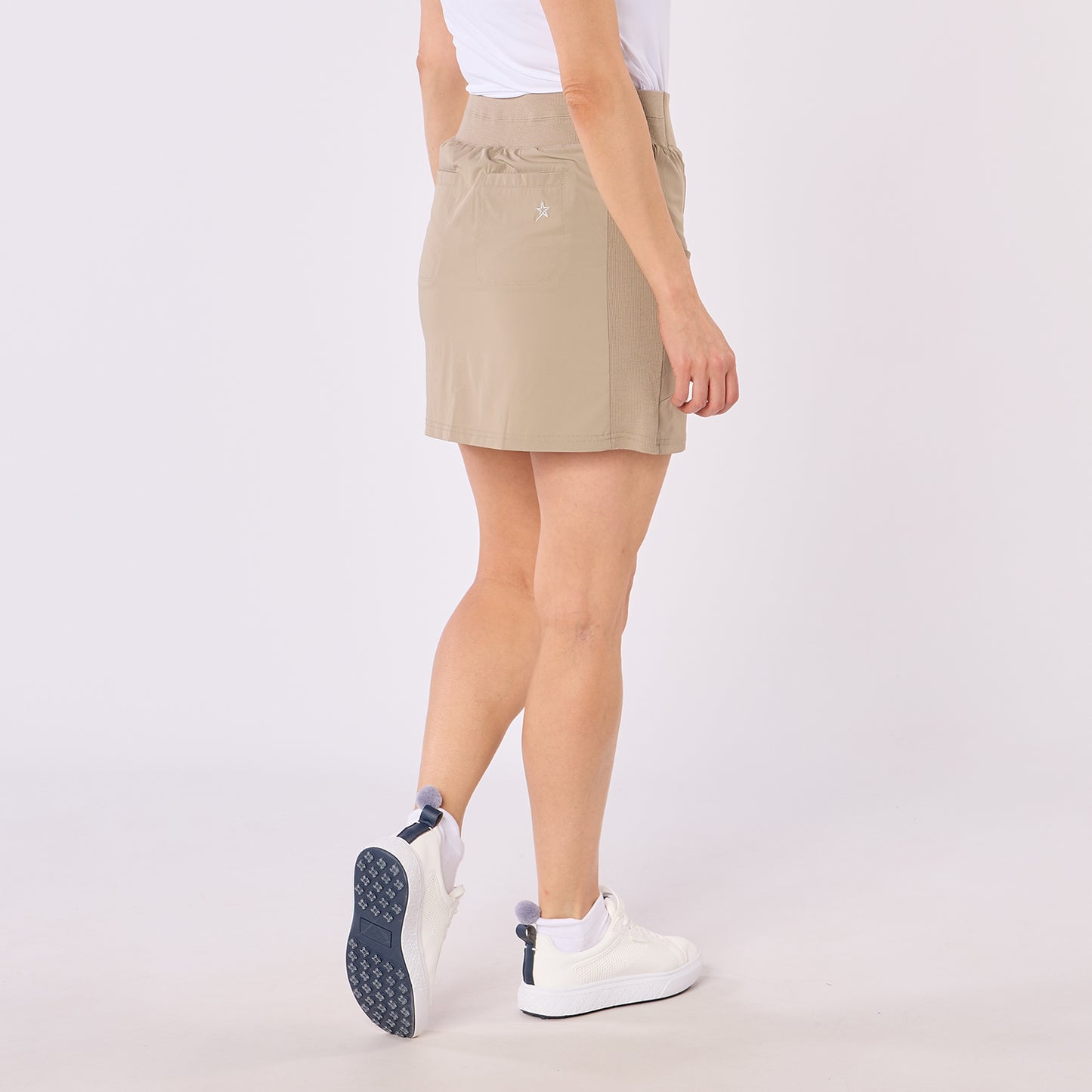 Swing Out Sister Ladies Lightweight Pull-On Skort with Neat Pocket Detail & Comfort Waistband for A Smooth Silhouette