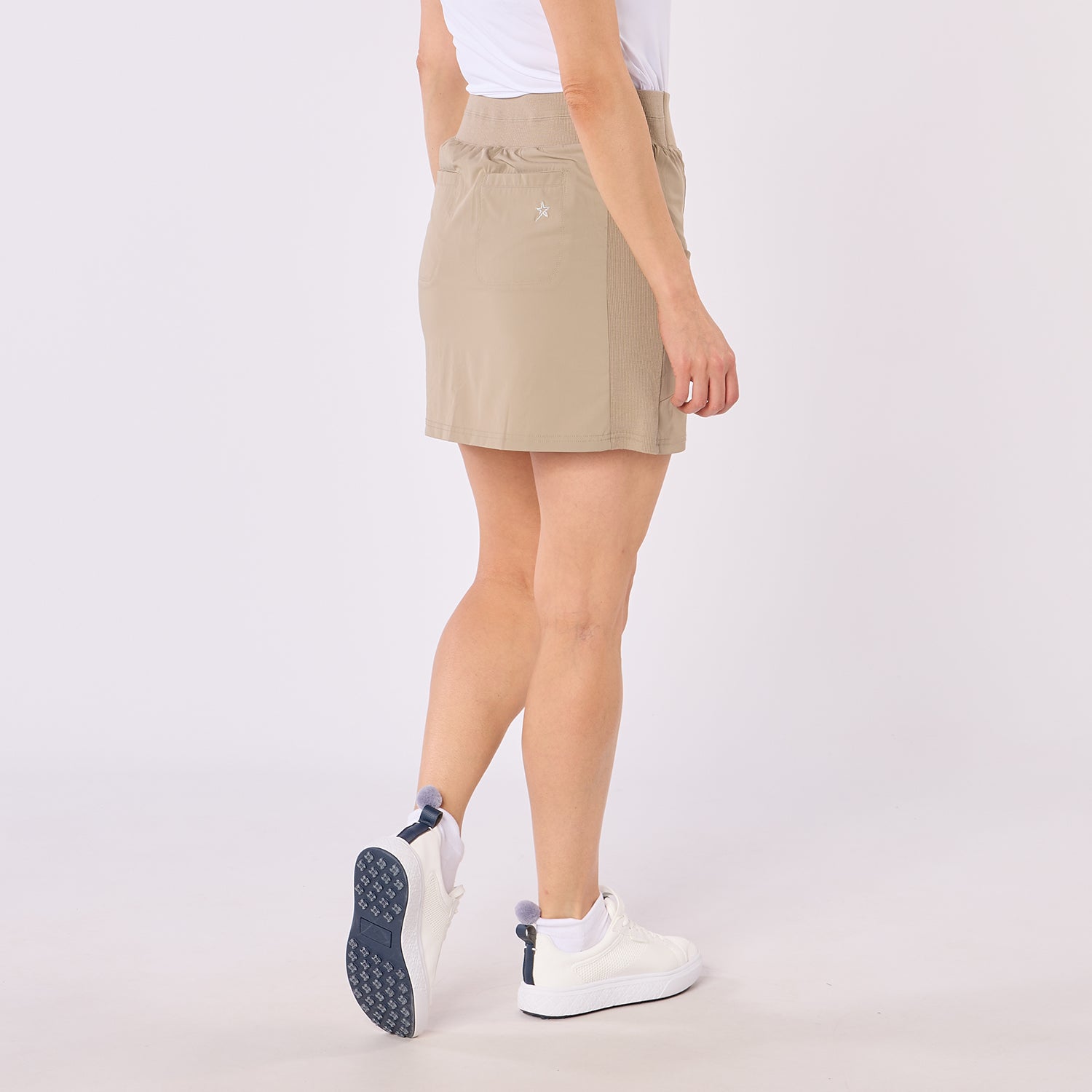 Swing Out Sister Ladies Lightweight Pull-On Skort with Neat Pocket Detail & Comfort Waistband for A Smooth Silhouette