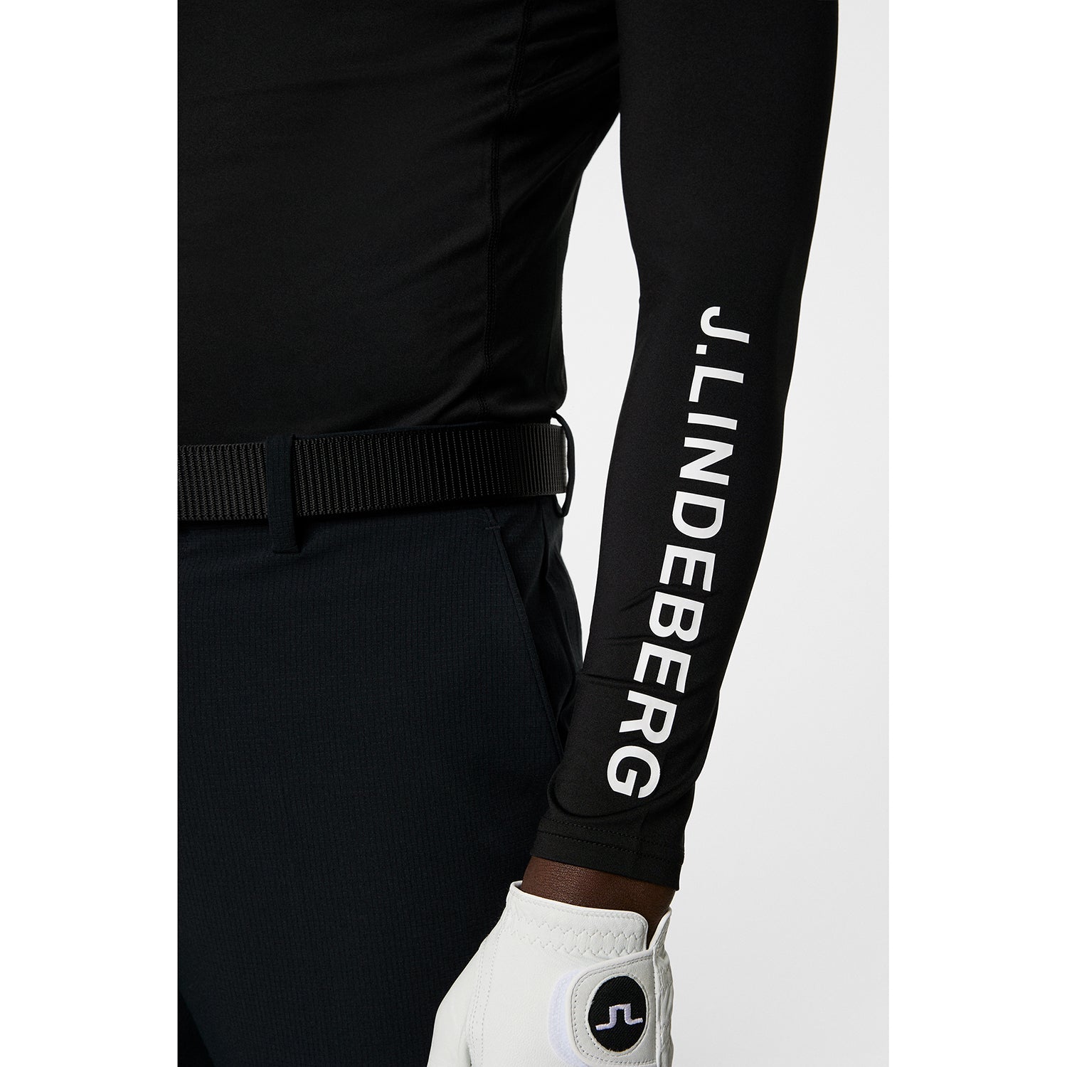 J.Lindeberg Mens Soft Compression Top in Black