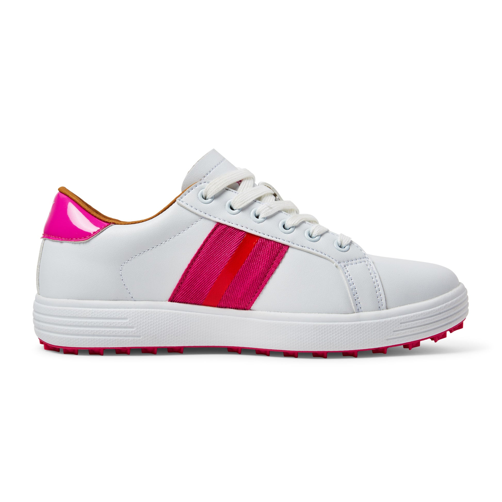 Swing Out Sister Ladies Lush Pink and Mandarin Sole Sister Golf Shoes 
