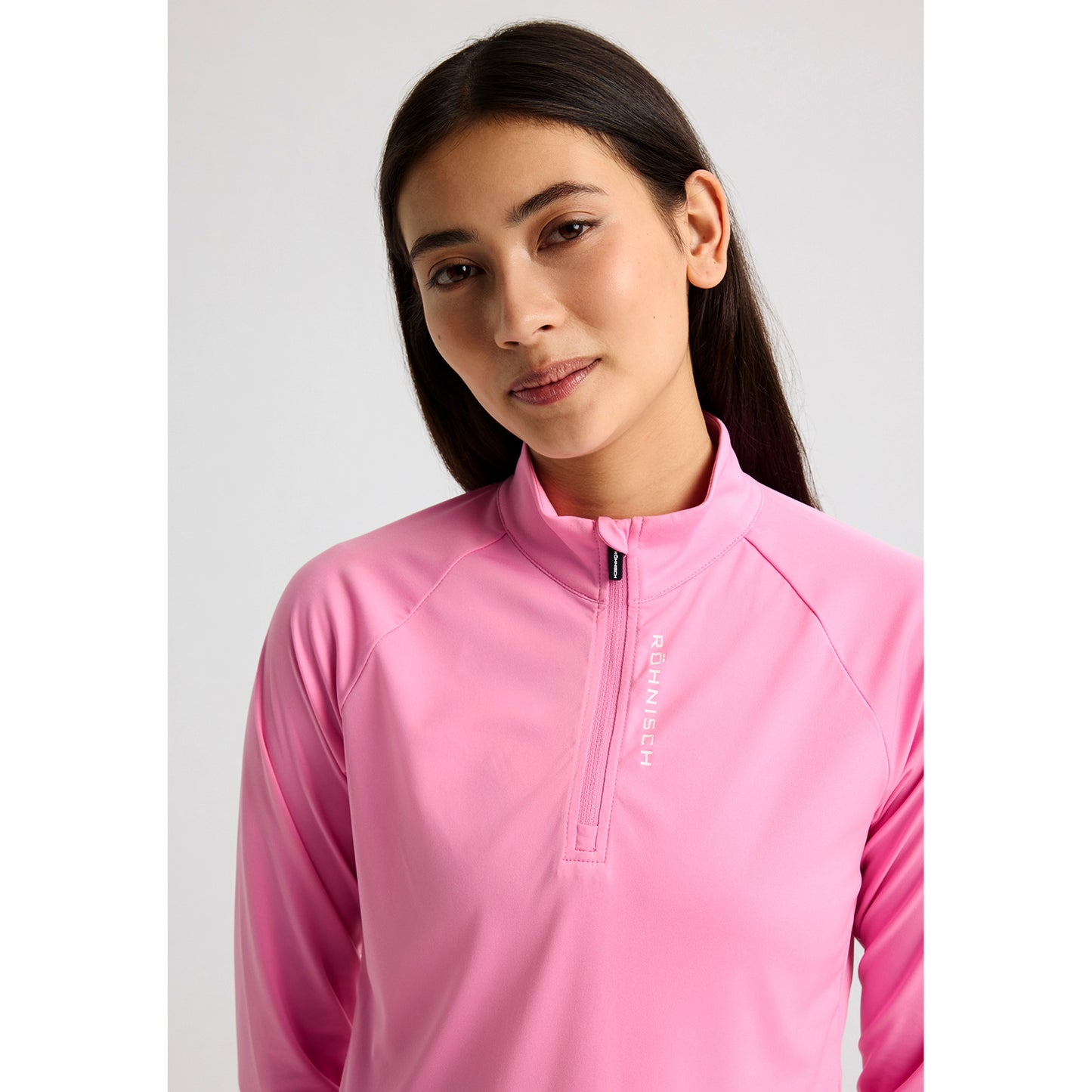 Rohnisch Ladies Lightweight Zip-Neck Top