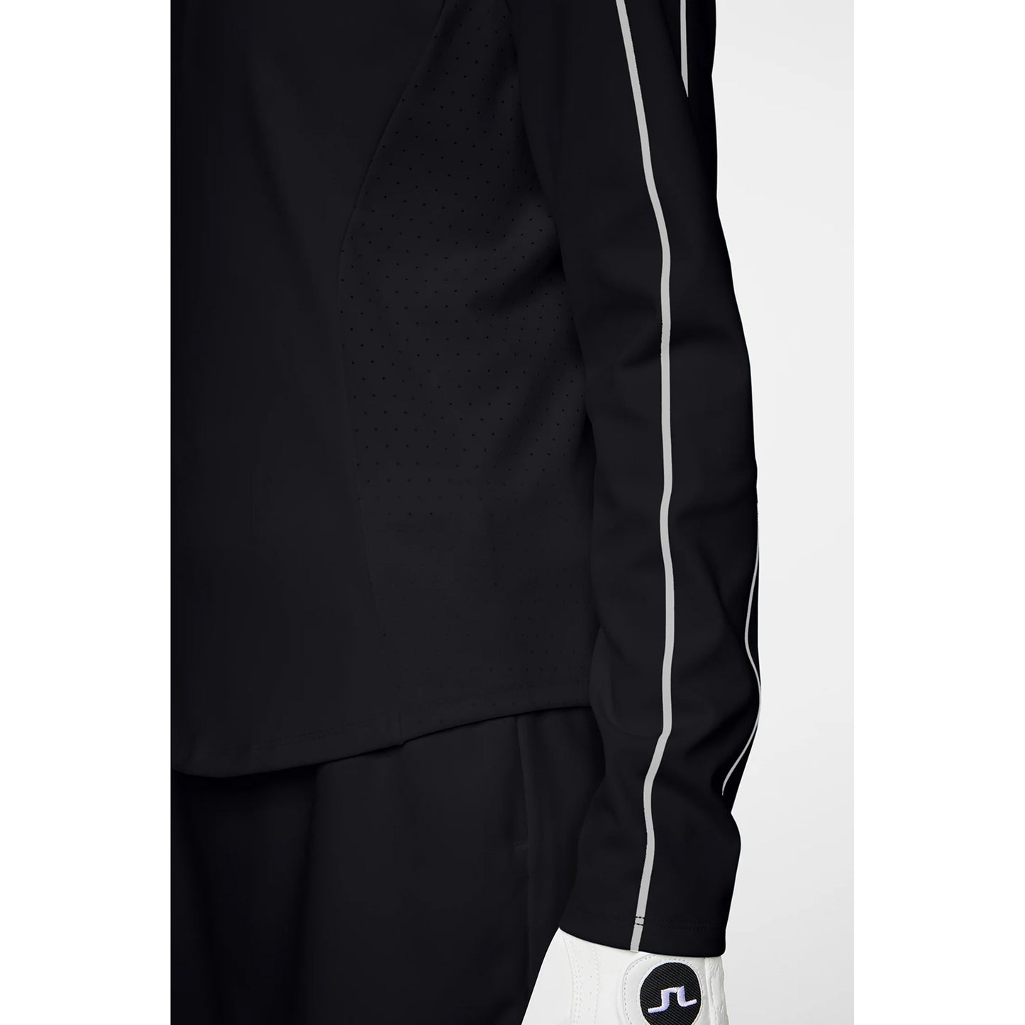 J.Lindeberg Ladies Quarter Zip Mid-Layer in Black