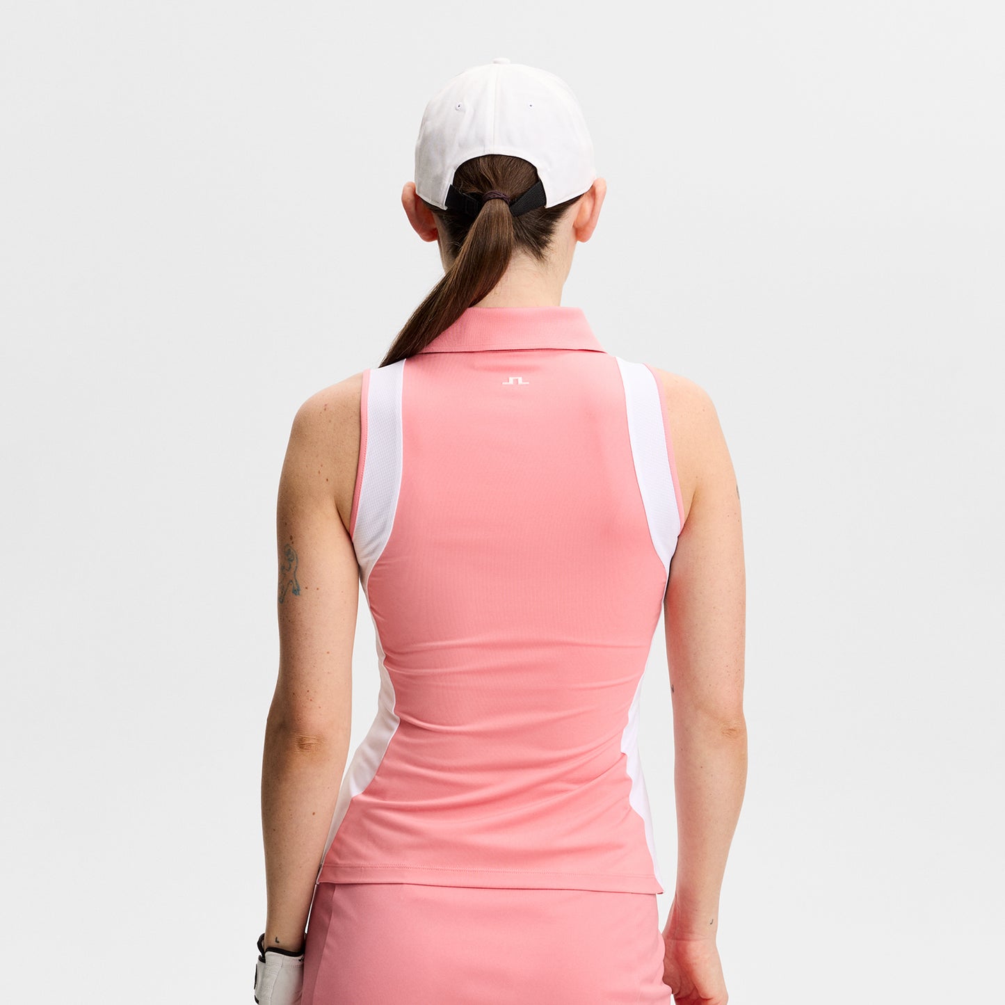 J.Lindeberg Ladies Sleeveless Polo for a Sleek Fit & Confident Play