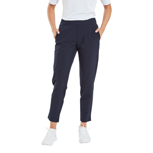 FootJoy Ladies Navy Lightweight Pull-On Cropped Trousers