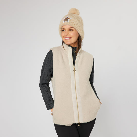 Swing Out Sister Ladies Soft-Stretch Faux Fur Gilet 