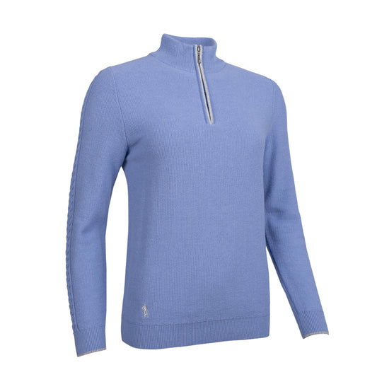 Glenmuir Ladies Cashmere Blend Zip-Neck Sweater with Water Repellent Finish