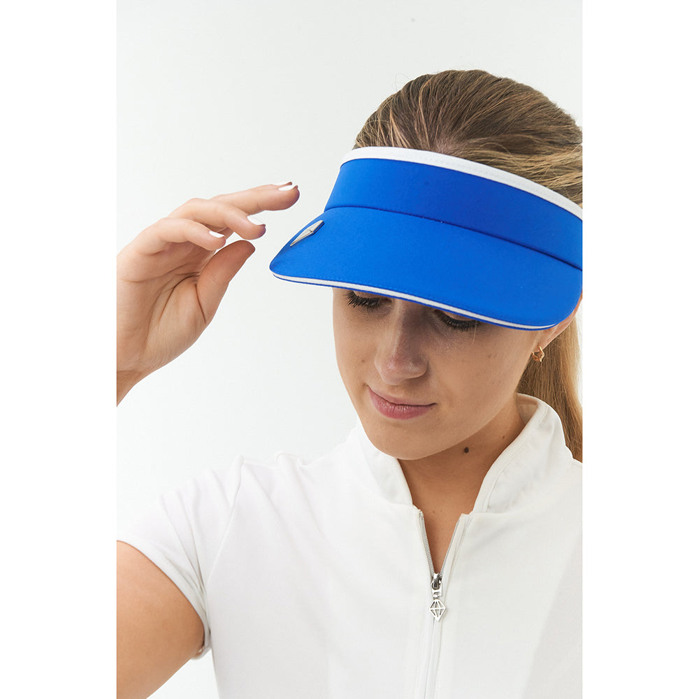 Pure Golf Ladies Cable Adjusted Golf Visor in Royal Blue