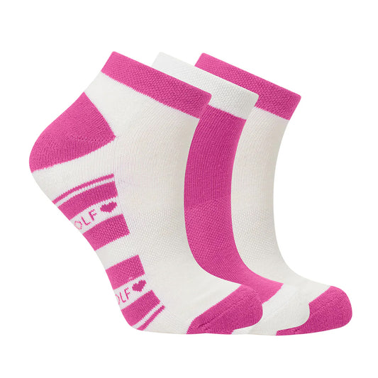 Pure Golf 3 Pair Pack of Cotton-Rich Socks