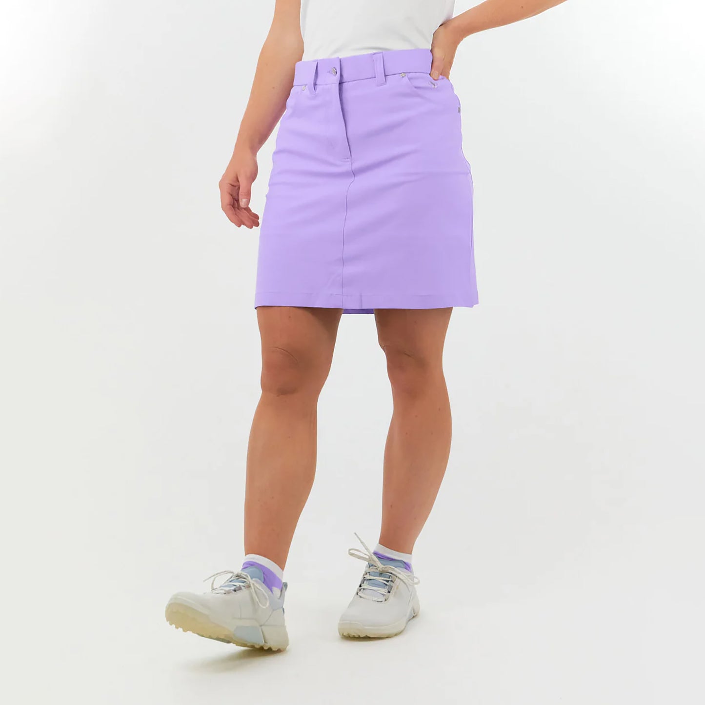 Pure Golf Ladies Stretch Skort in Lilac