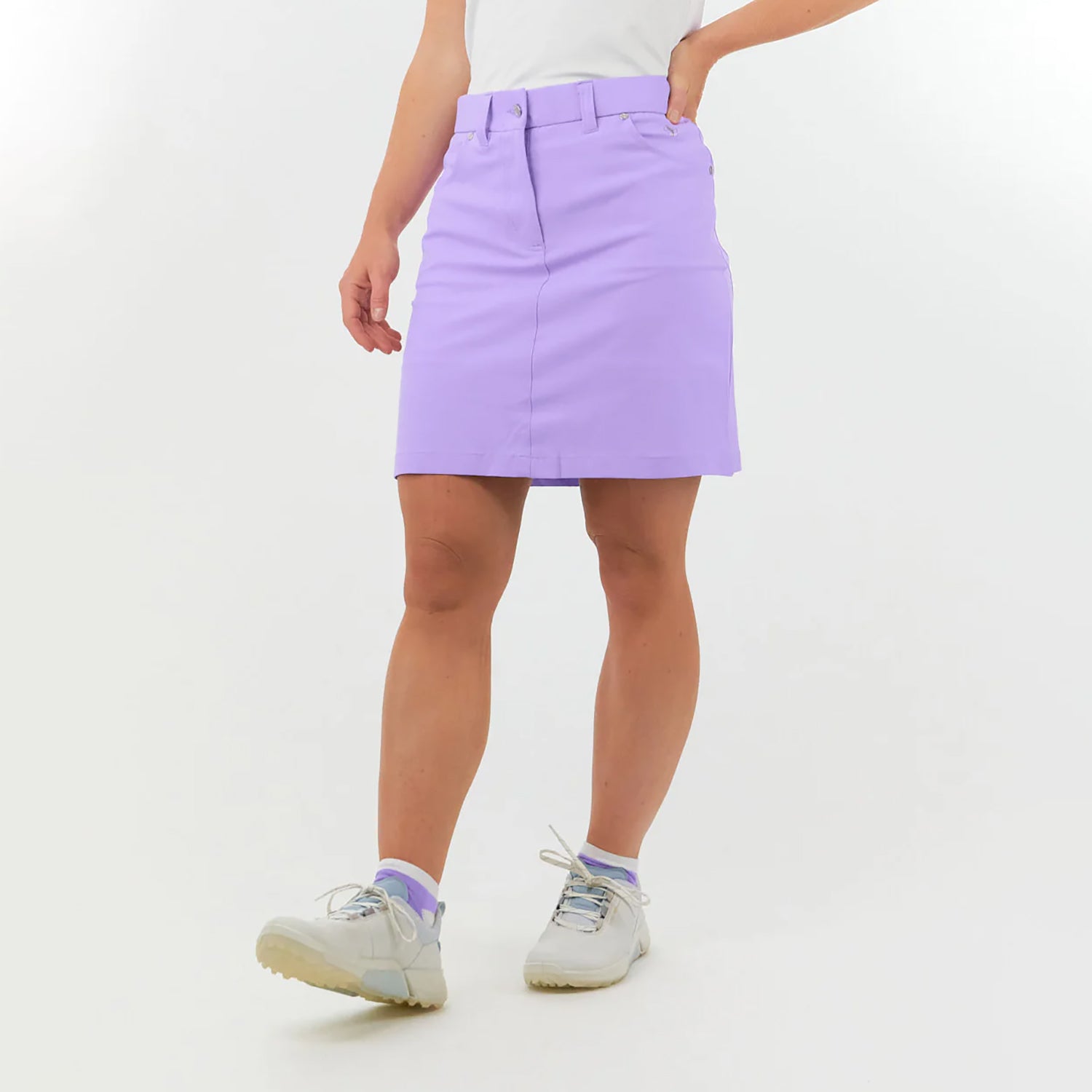 Pure Golf Ladies Stretch Skort in Lilac