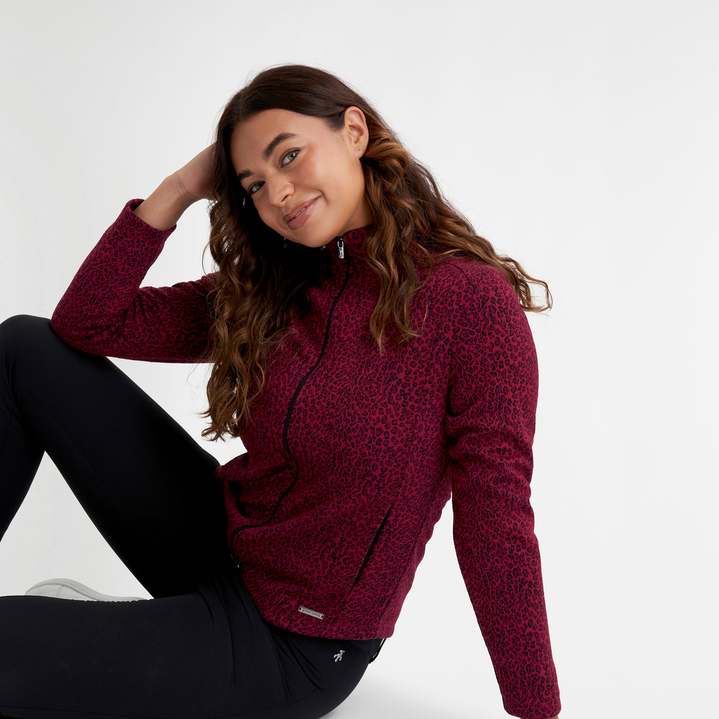 Green Lamb Ladies Jersey Lined Windproof Full-Zip Jacket