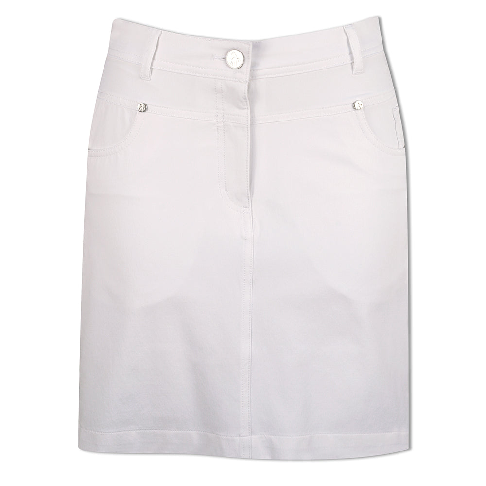Green Lamb Ladies Stretch Skort with UPF30 Protection in White