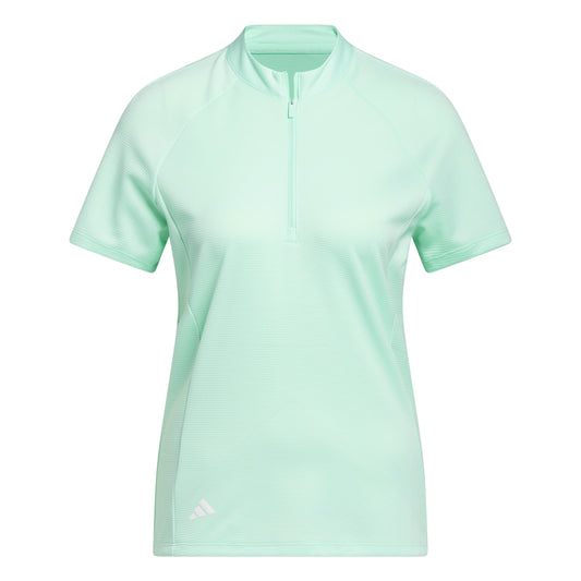 adidas Ladies Textured Short Sleeve Golf Polo