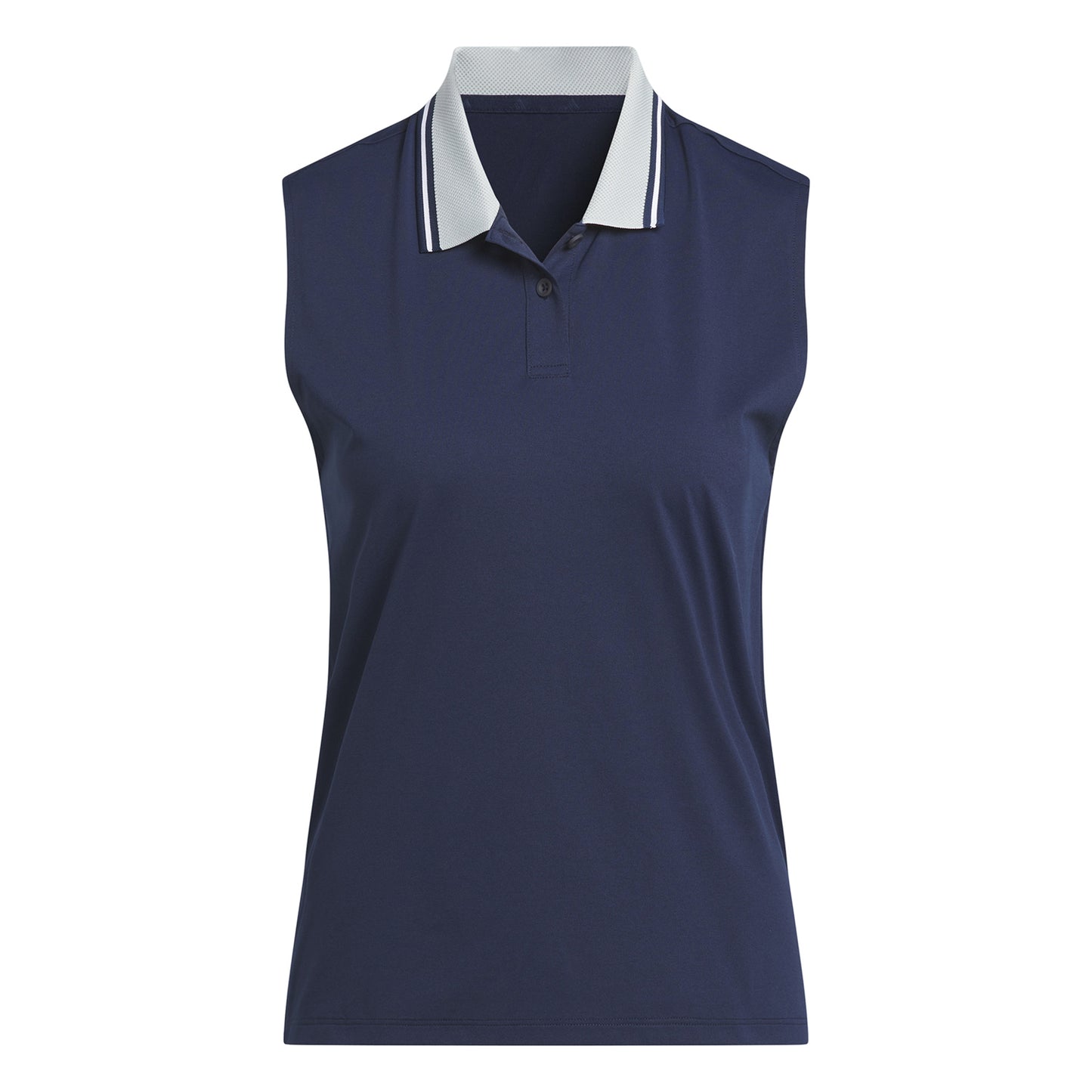 adidas Golf Ladies Navy Polo with Woven Collar