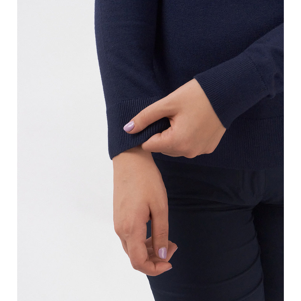 Pure Golf Ladies Classic Roll Neck in Navy