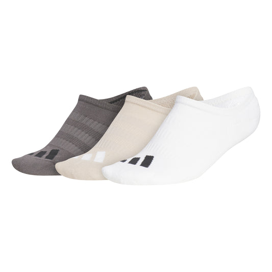 adidas 3-Pack Low-Rise, No-Show Golf Socks in Multicolour