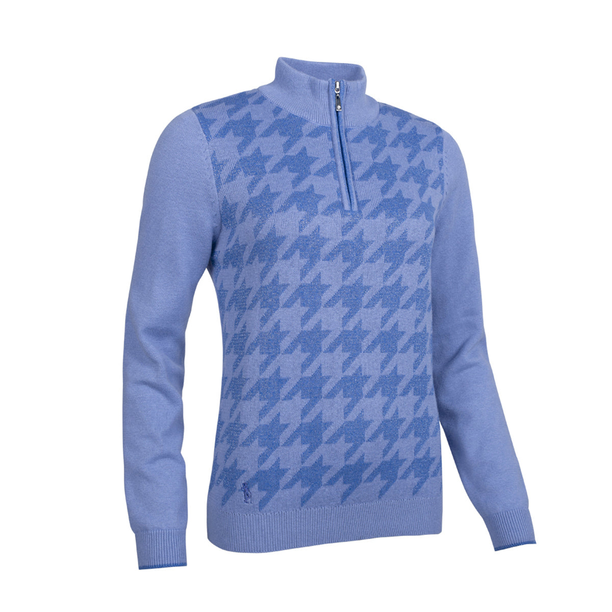 Glenmuir Ladies Cashmere Blend Sweater with Lurex Thread and Water Repellent Finish