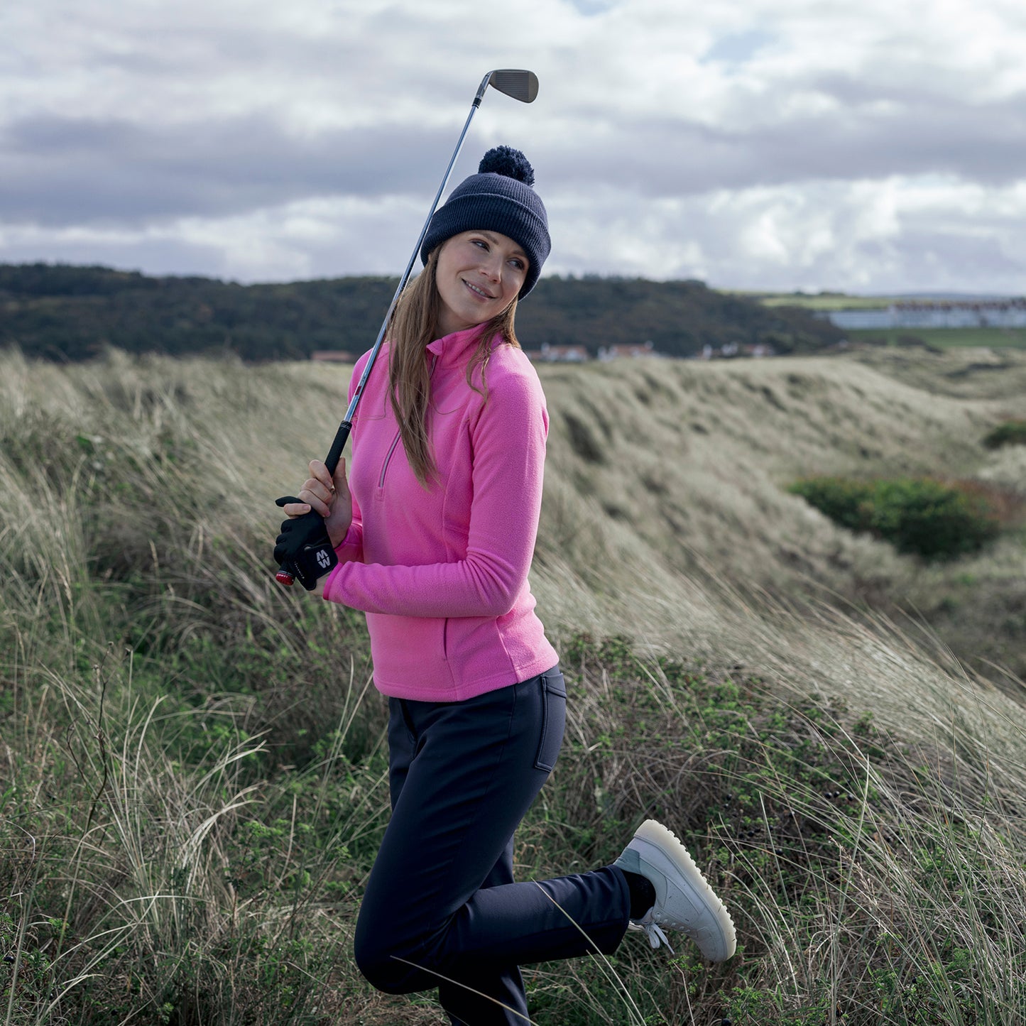 Glenmuir Ladies Tailored Fleece in Hot Pink