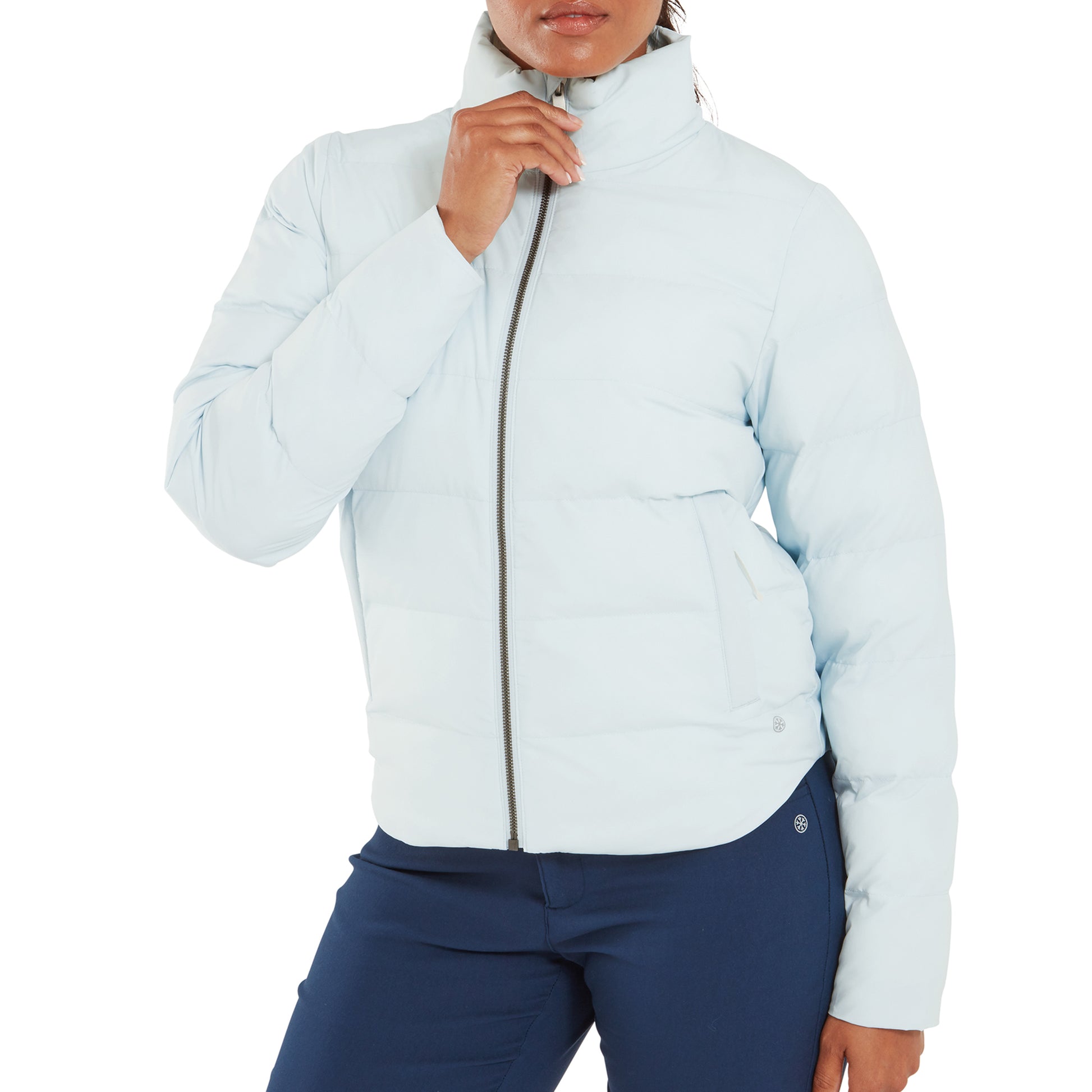 FootJoy Ladies Water Resistant Thermal Insulated Padded Jacket in Ice Blue