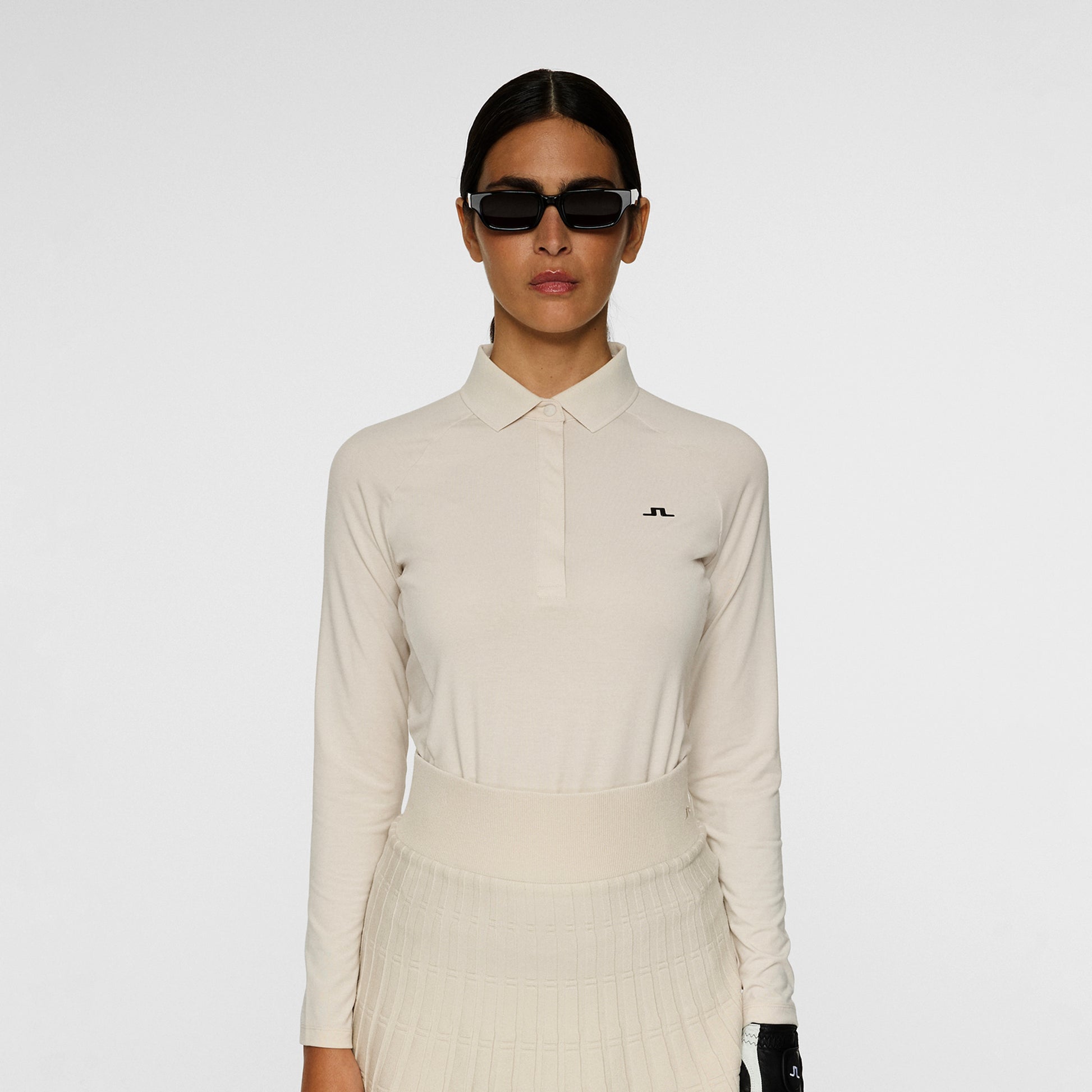 J.Lindeberg Ladies Soft Feel Long Sleeve Polo