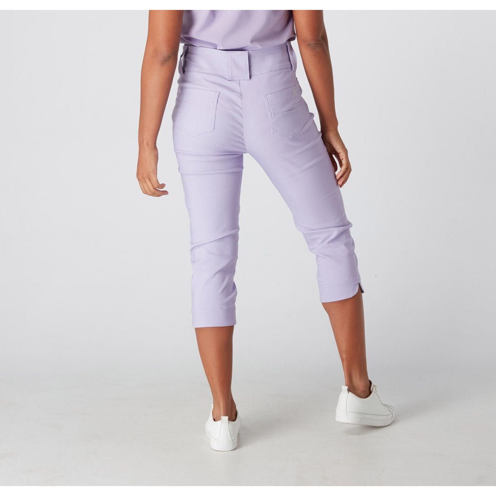 Swing Out Sister Ladies Pull On Capris in Digital Lavender