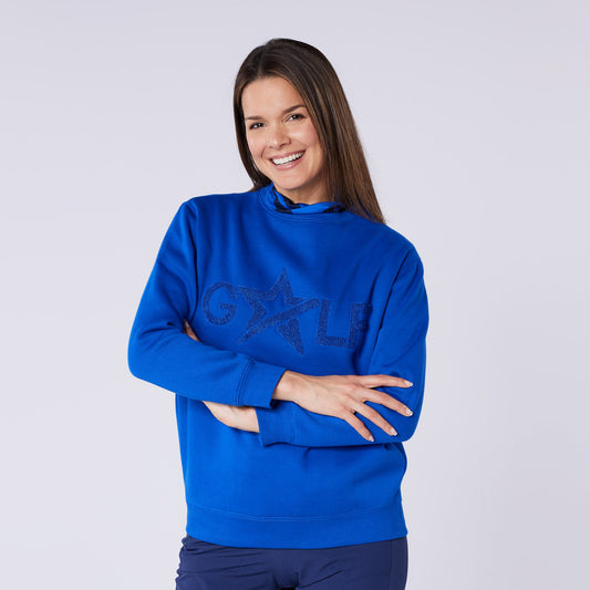 Swing Out Sister Ladies Brushed-Backed Embossed Golf Sweatshirt