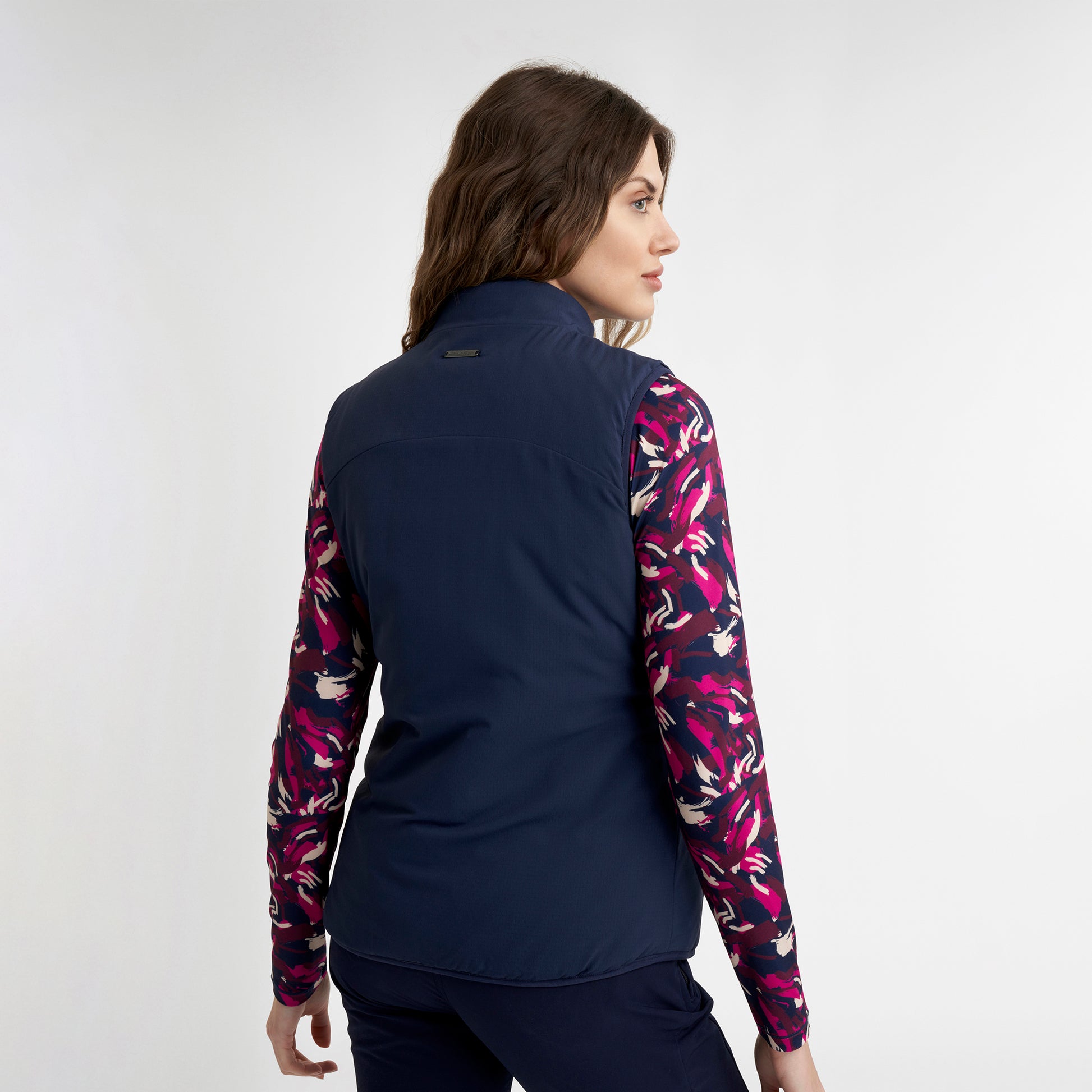 Calvin Klein Ladies Navy Quilted Gilet