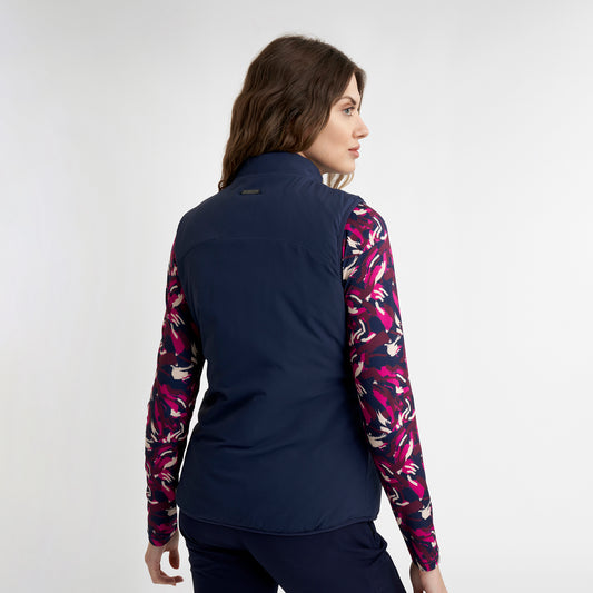 Calvin Klein Ladies Navy Quilted Gilet