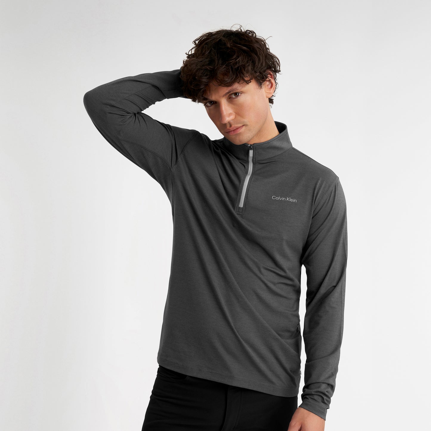 Calvin Klein Technical Zip-Neck Top