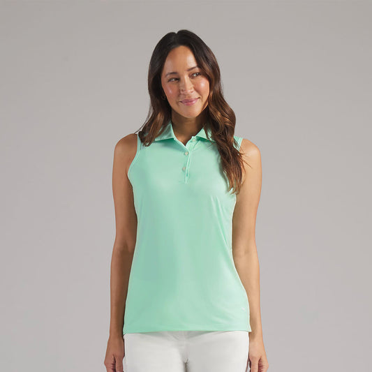 Puma Golf Ladies Sleeveless Polo For Cloud-Soft Comfort With Every Swing