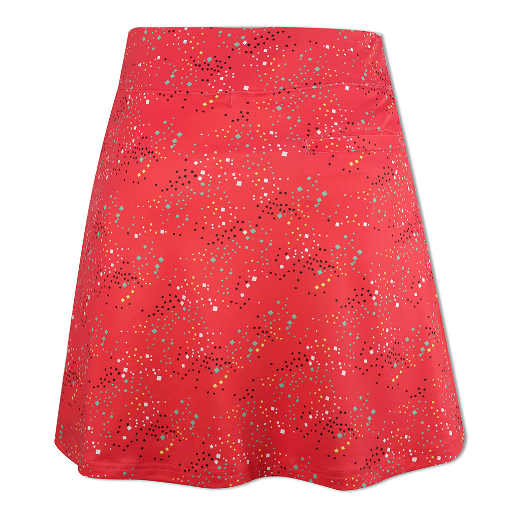 Green Lamb Ladies Flared Jersey Skort with SPF30 in Diamonds Print - Size 8 Only Left