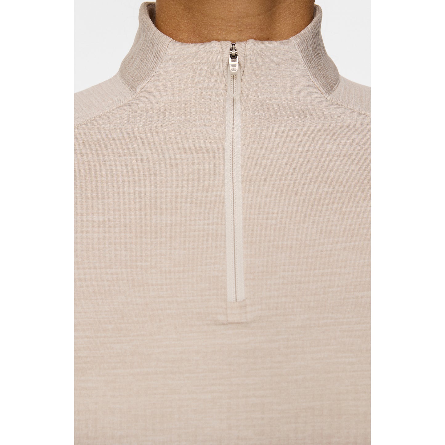 J.Lindeberg Ladies Heathered Zip-Neck Mid-Layer