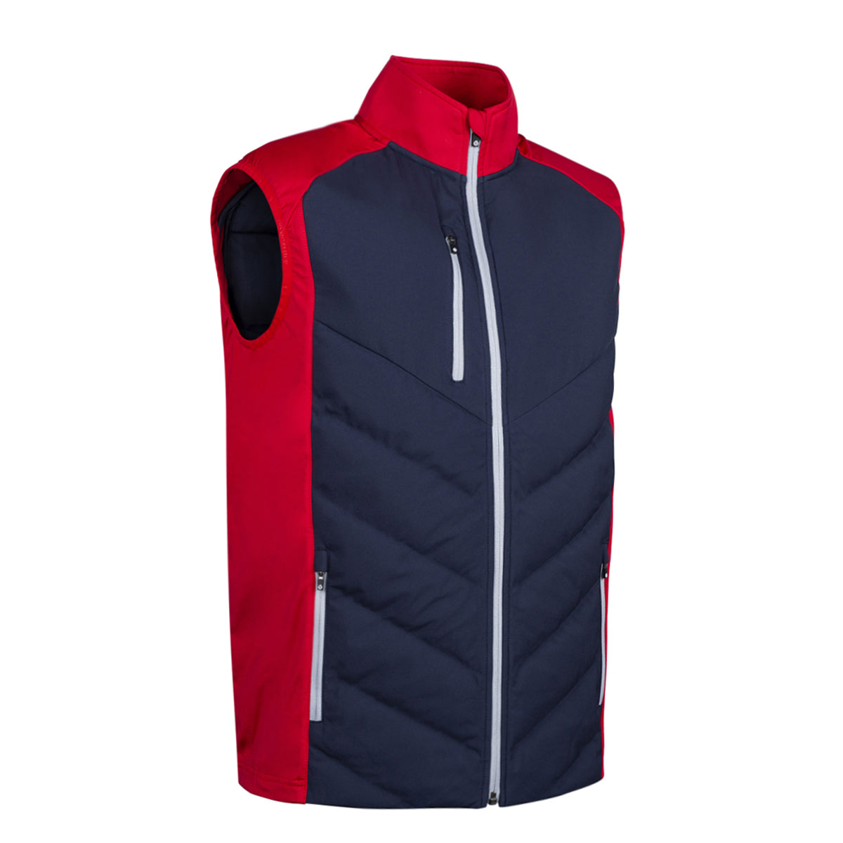 Sunderland Mens Navy Thermal Gilet with Contrast Stretch Side Panels and a Water Repellent Finish