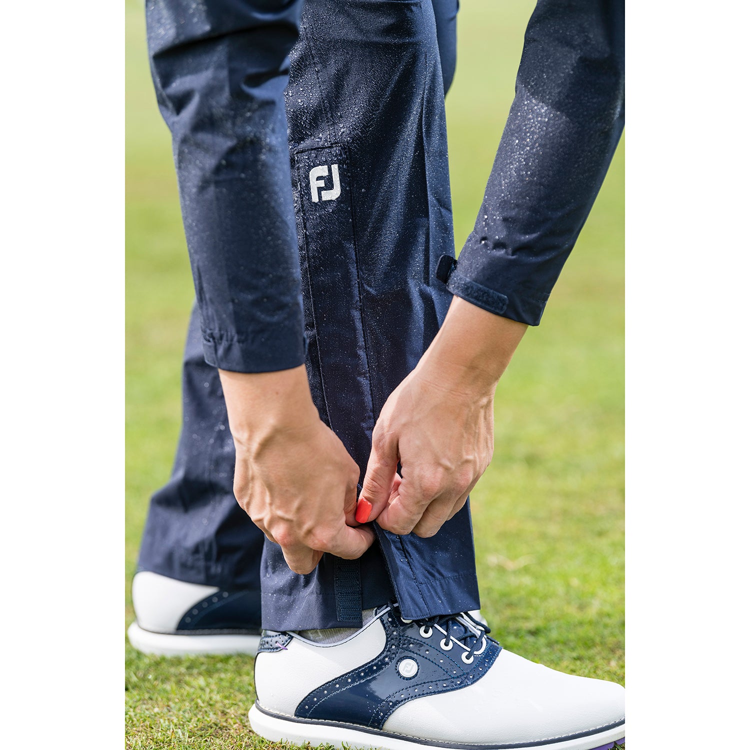 FootJoy Ladies Waterproof Golf Over Trousers in Navy - XL Only Left