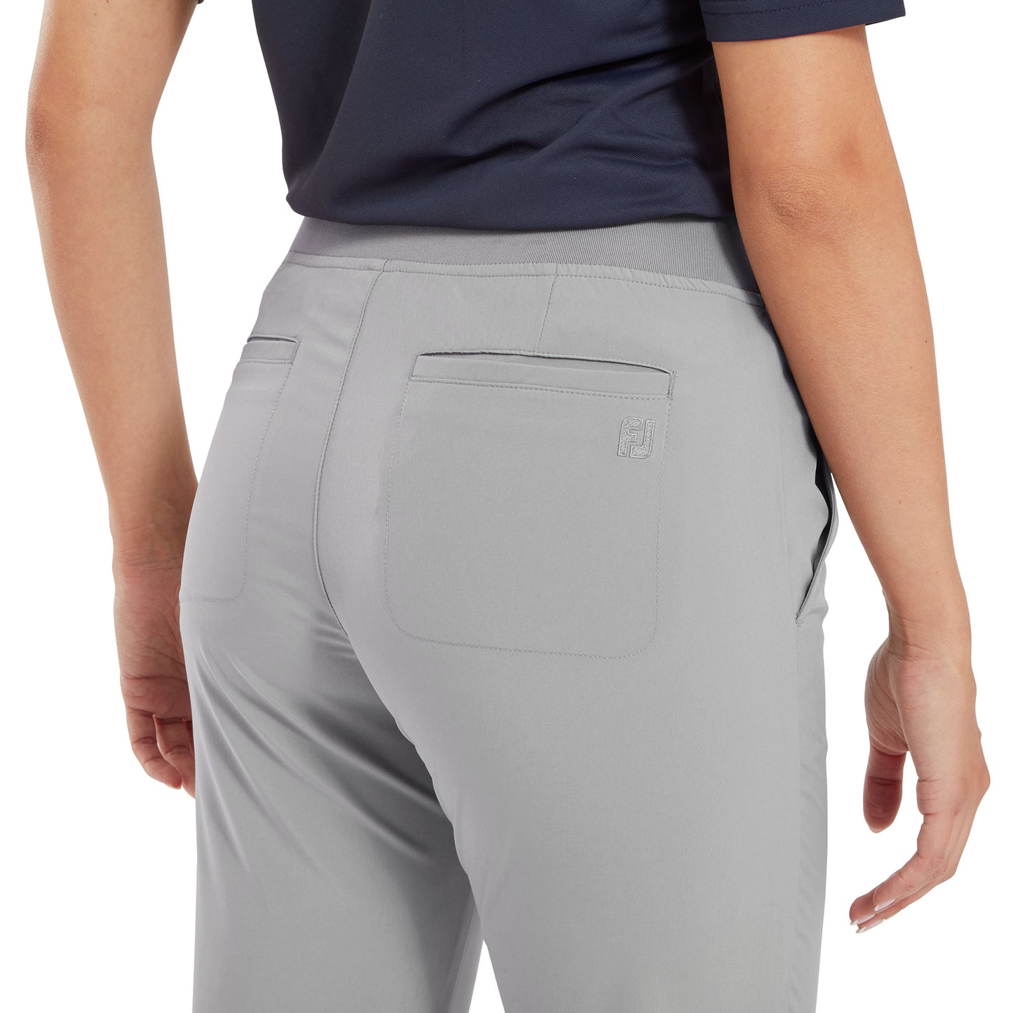 FootJoy Women's Lightweight Pull-On Cropped Trousers in Grey