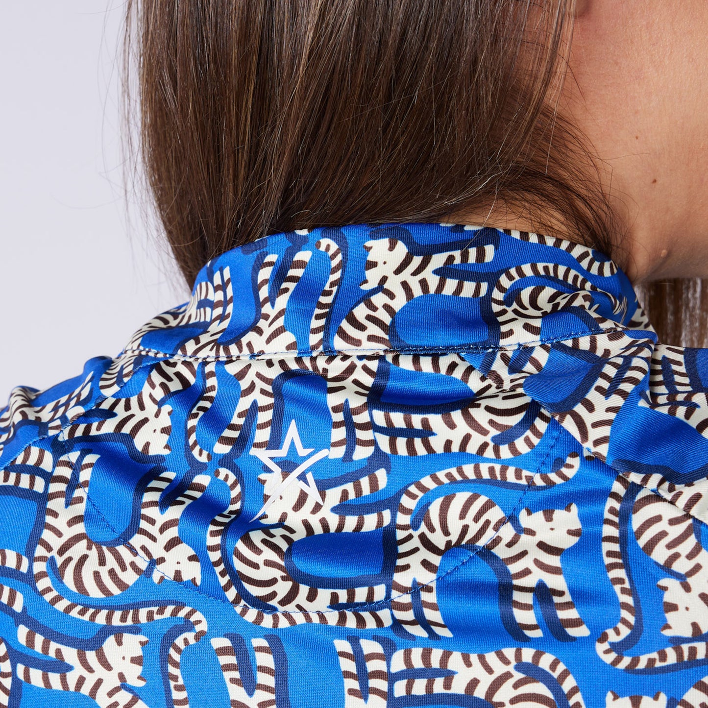 Swing Out Sister Ladies Elaine 1/4 Zip in Animal Instinct