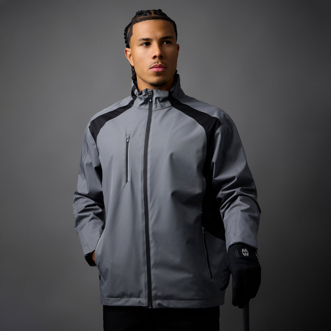 Sunderland Mens Waterproof Jacket with Contrast Panels and Lifetime Guarantee