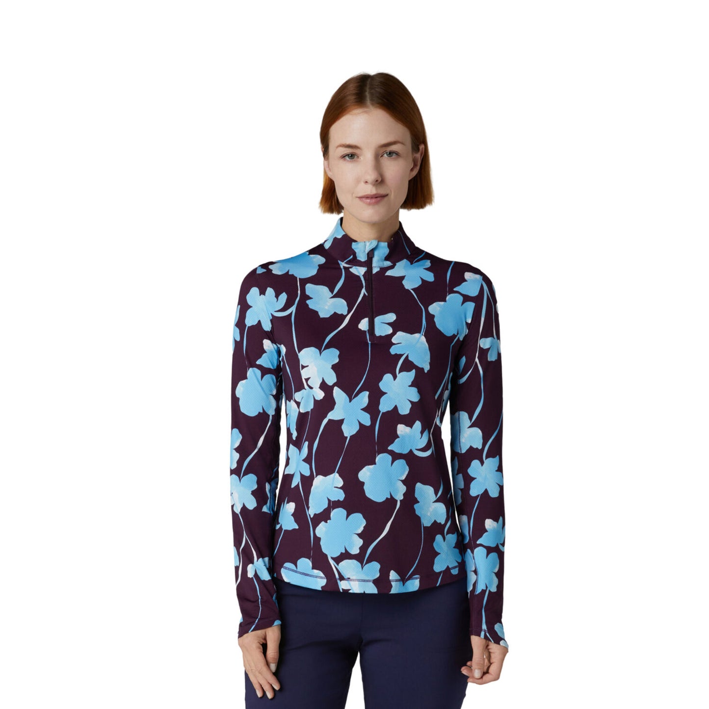 Callaway Womens Golf Top with Bold Floral Print Design