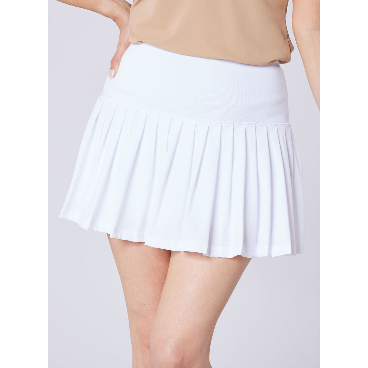 Swing Out Sister Ladies Pleated Skort with Deep Pull-On Waistband