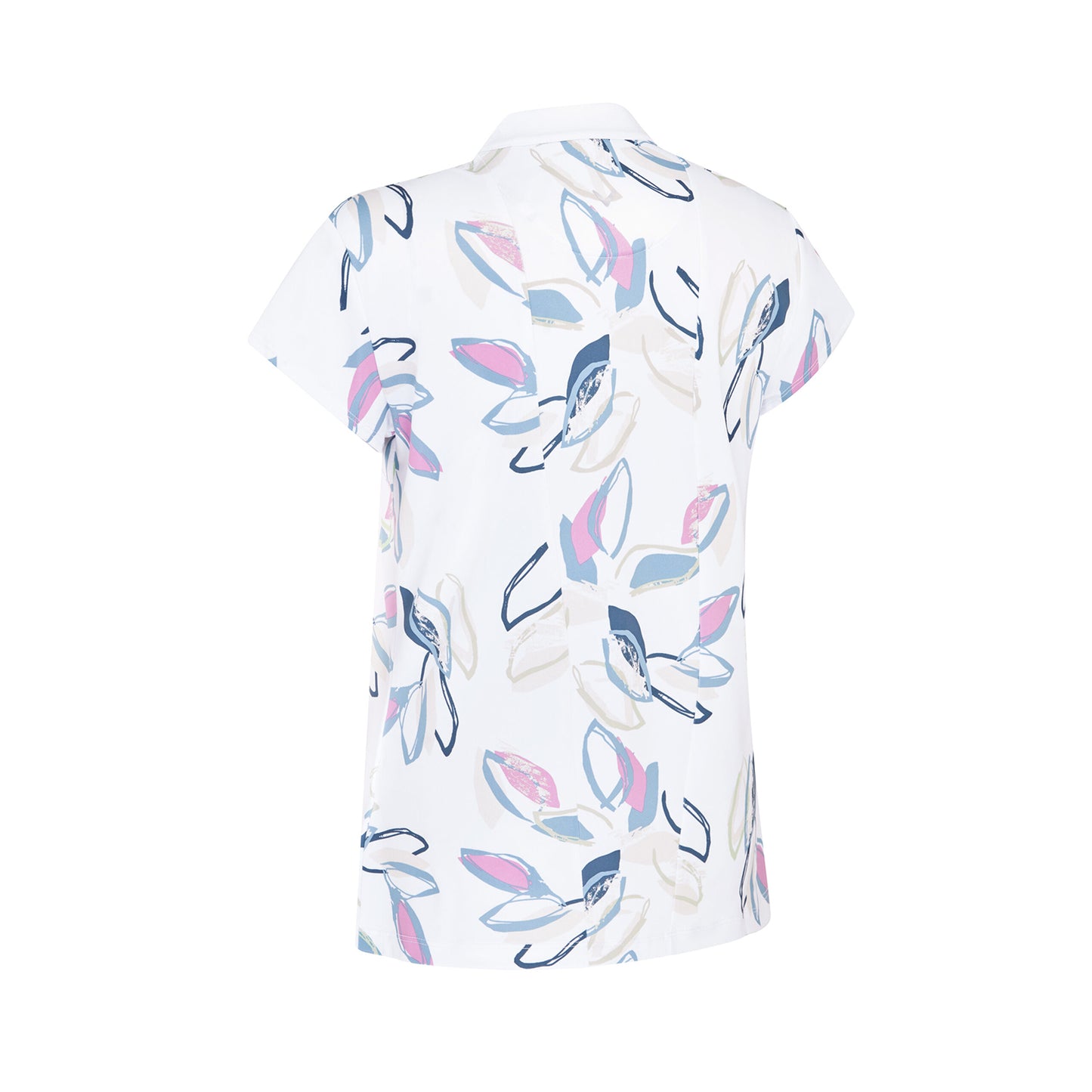 Callaway Ladies Cap Sleeve Polo with Linear Petal Design